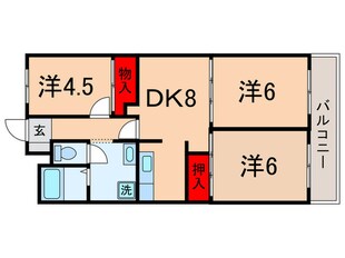 エルムヒルズＮＡＲＵＳＡＷＡの物件間取画像